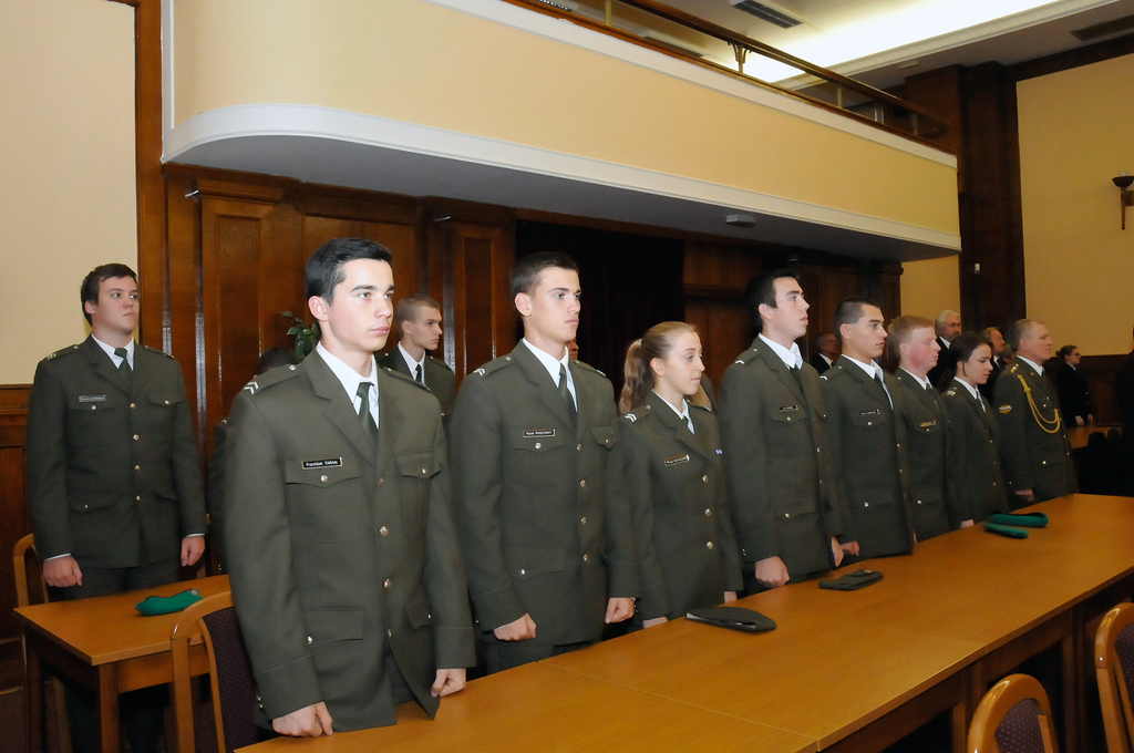 Na slavnostním shromáždění nechyběli ani studenti a žáci z Moravské Třebové