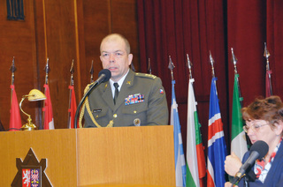 Ředitel Odboru pro válečné veterány MO plk. gšt. Eduard Stehlík upozornil na hrdinství účastníků domácího odboje