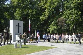 Z pietní vzpomínky na padlé legionáře z bitvy u Zborova