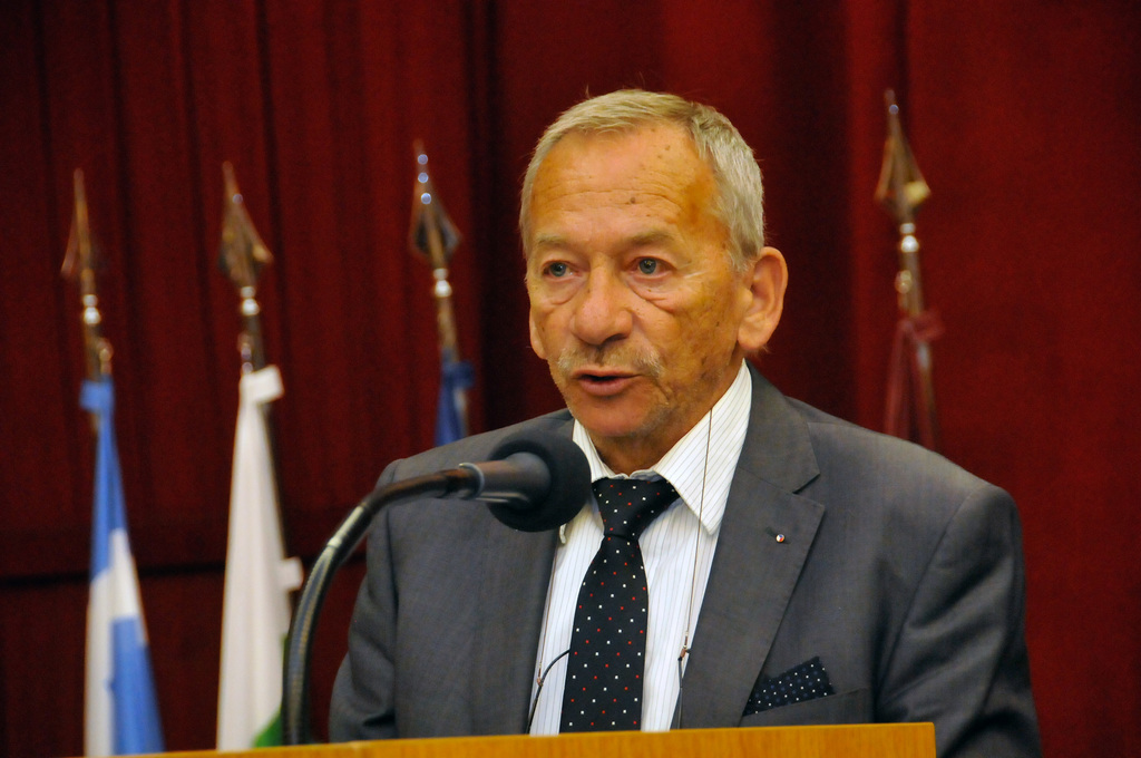 S hlavním projevem vystoupil předseda Senátu Parlamentu ČR Jaroslav Kubera