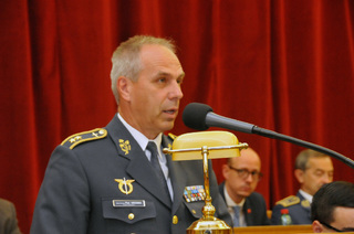 Velitel Vzdušných sil Armády České republiky generálmajor Petr Hromek přítomné ujistil, že odkaz letců z 2. světové války dnes chrání současná generace vojenských profesionálů