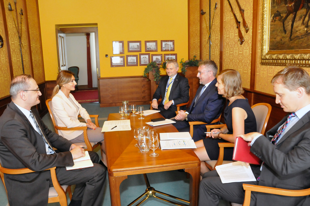 Ze zdvořilostního přijetí na Ministerstvu obrany ČR v Praze