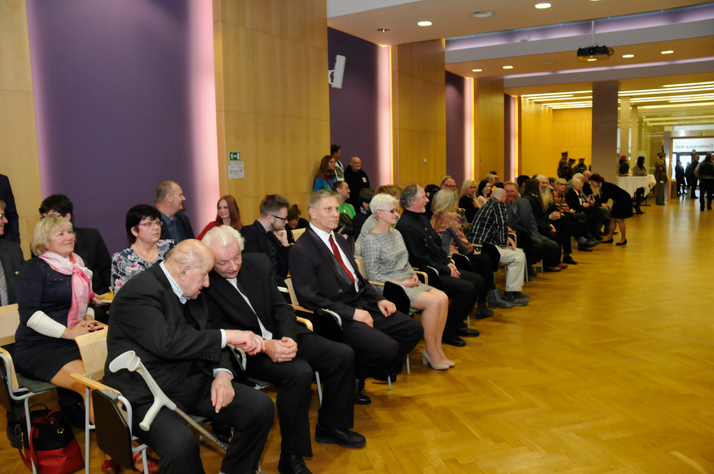 Účastníci slavnostního předání před zahájením ceremoniálu v Kongresovém sále hotelu DAP Praha