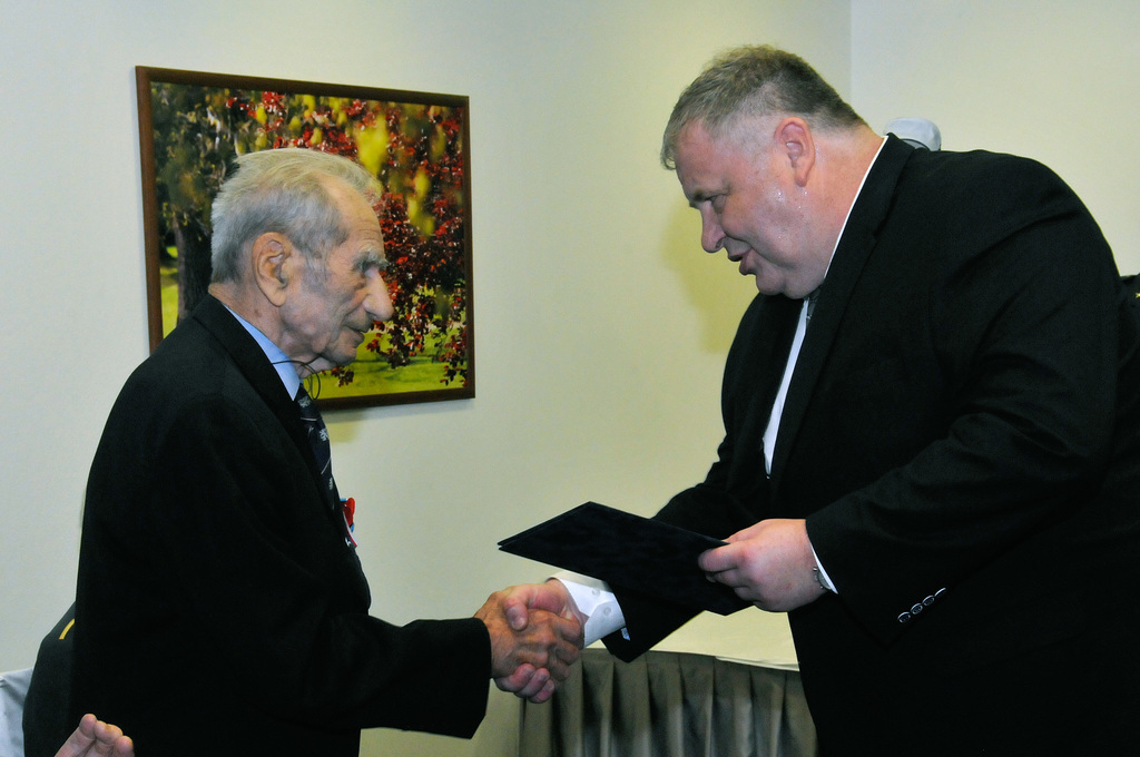 Mezi oceněnými byl také válečný veterán z Velké Británie svobodník v.v. Viktor Wellemin