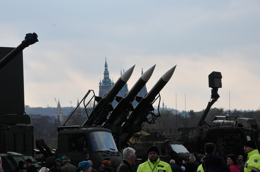 Prezentaci statických ukázek dominovaly rakety strakonického raketového protiletadlového pluku