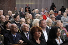 Ze slavnostního shromáždění ve Slavnostním sále Národního památníku na pražském Vítkově