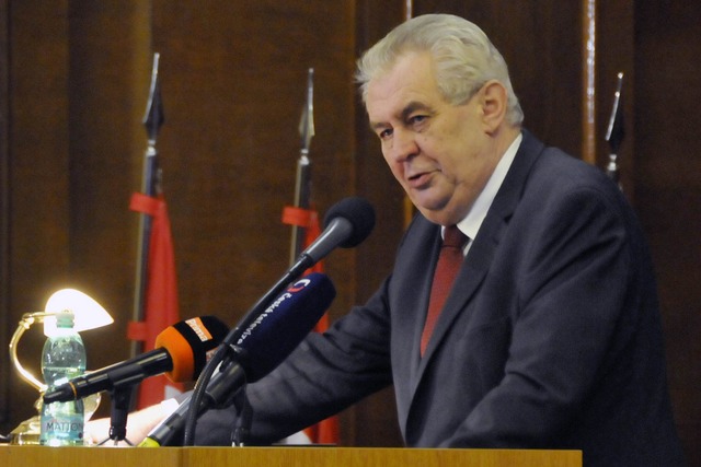 Prezident republiky Miloš Zeman