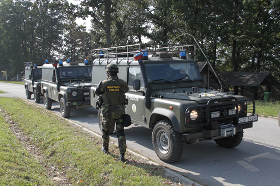 Odjezd české čety VP na první patrolu (2)