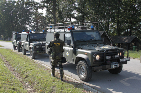 Odjezd české čety VP na první patrolu (2)