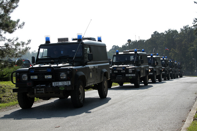 Odjezd české čety VP na první patrolu (3)