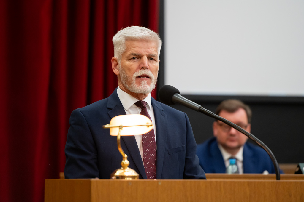 Petr Pavel při projevu
