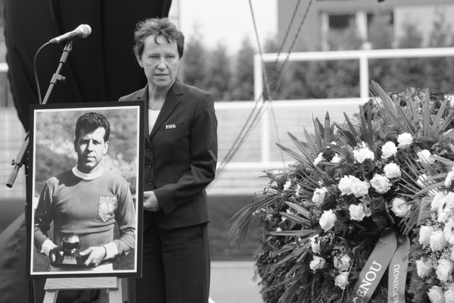 Za Mezinárodní fotbalovou federaci FIFA a jménem prezidenta Seppa Blattera promluvila Eva Pasquier