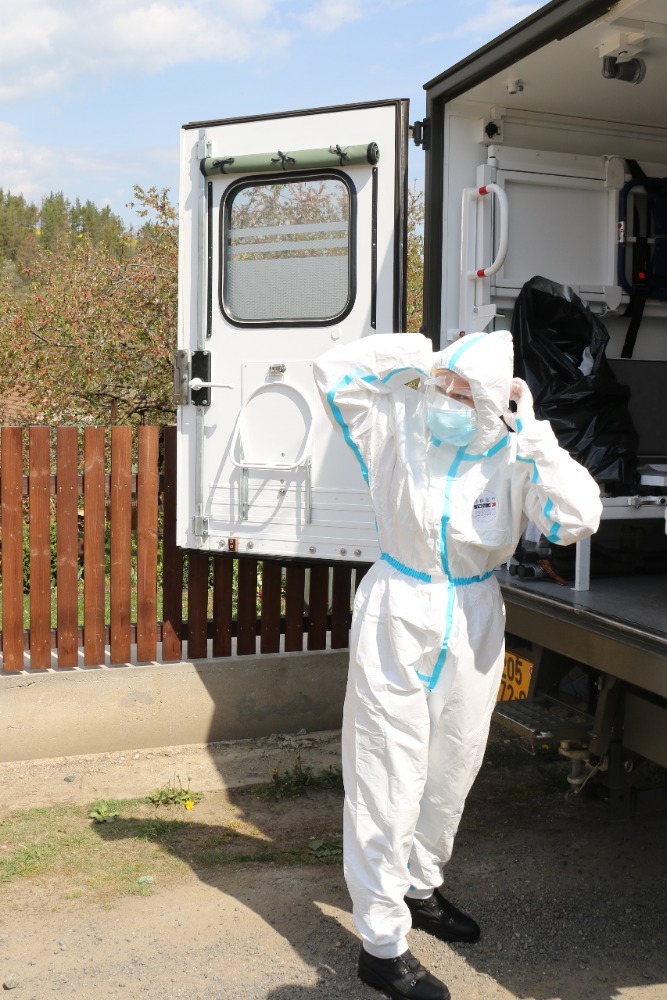 S odběrovým týmem v akci