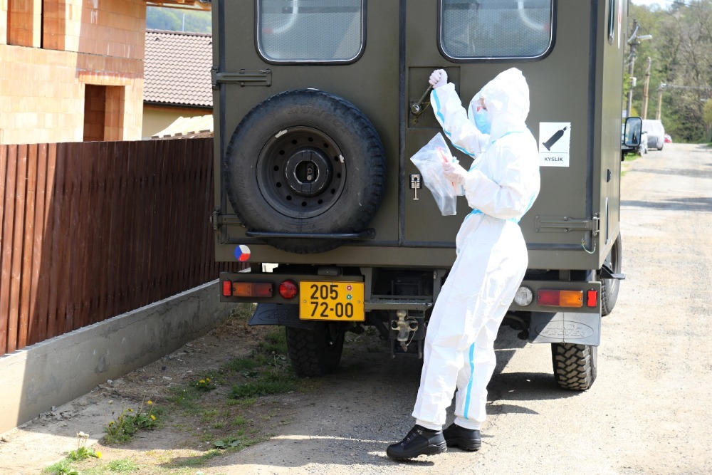 S odběrovým týmem v akci