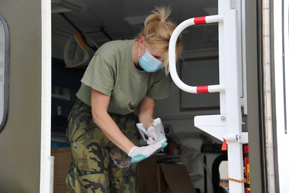 S odběrovým týmem v akci