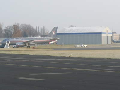 Hangár pro letouny Airbus A - 319 CJ