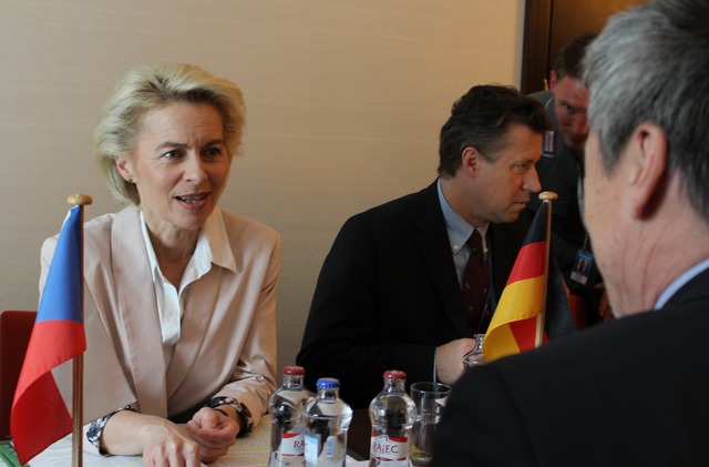 Z jednání s německou ministryní obrany Ursulou von der Leyen 