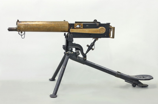 Anglický těžký kulomet Maxim-Nordenfelt M 1895 ráže 7,62 mm Mosin