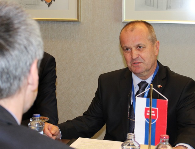 Ministr obrany jednal i se slovenským protějškem Peterem Gajdošem