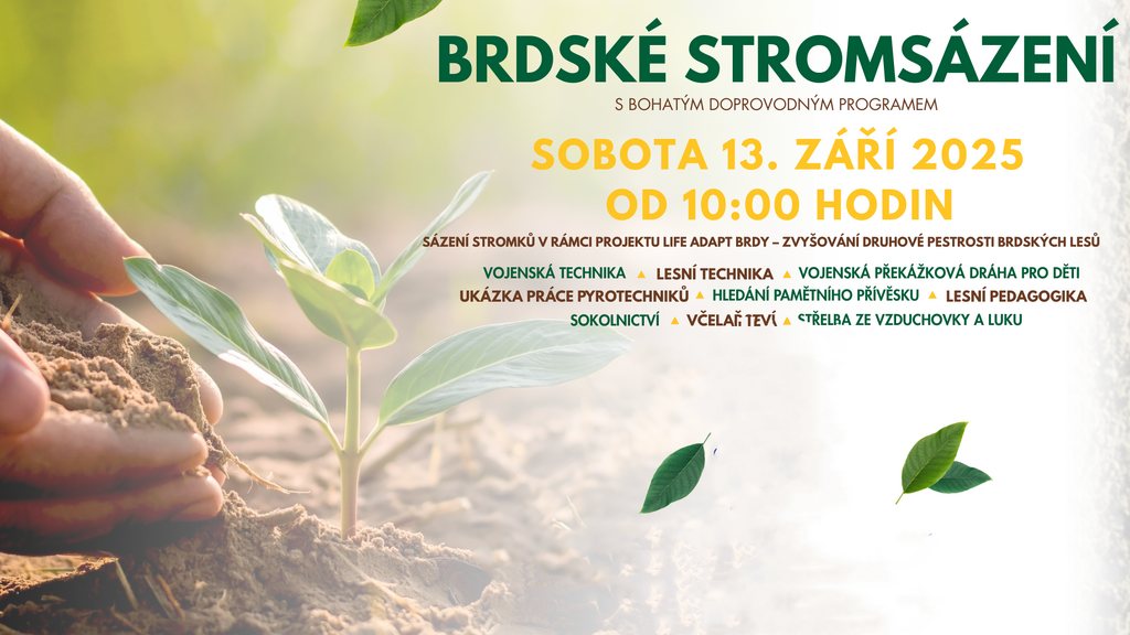 Brdské stromsázení už tuto sobotu, přijďte si zasadit buk, jabloň či hrušku