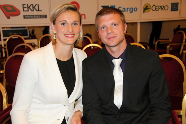 Barbora Špotáková s přítelem Lukášem