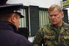 Brig.generál Tomáš Tuhý při debatě s NGŠ genpor. Josefem Bečvářem