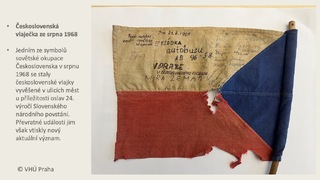 Československá vlaječka ze srpna 1968