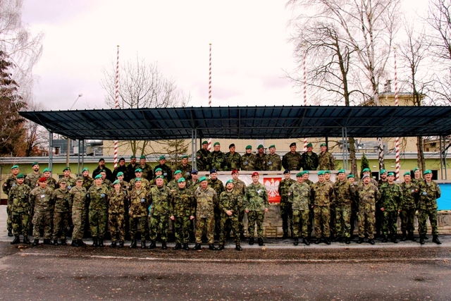 Čeští vojáci v Kasárnách Zegrze