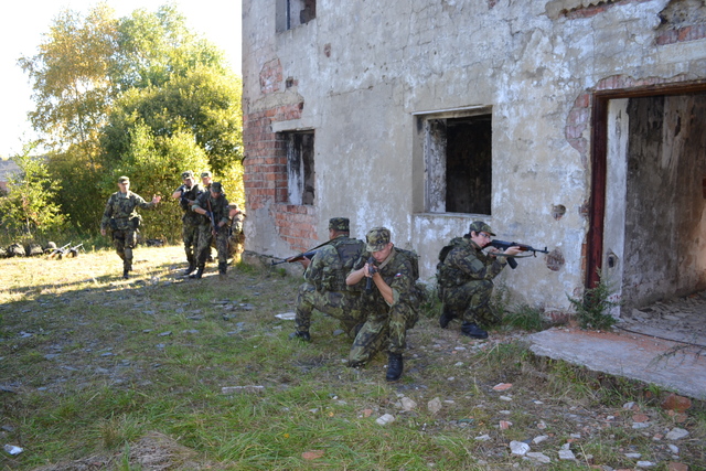 Z loňského cvičení Safeguard - tzv. čištění budovy