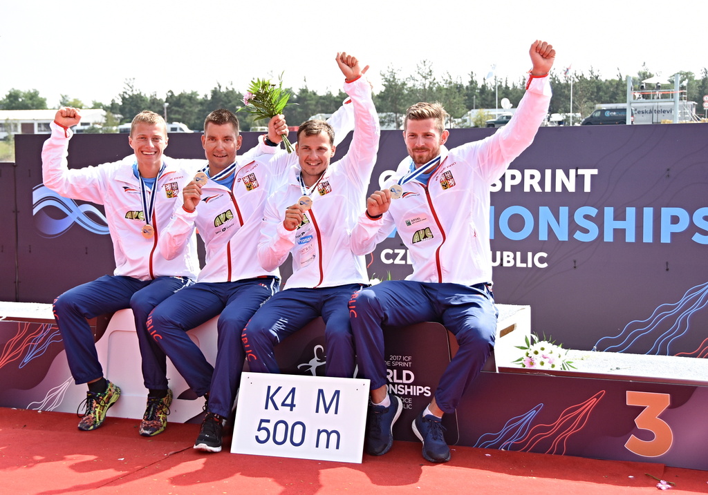 Čtyřkajak Jakub Špicar, Daniel Havel, Štěrba, Radek Šlouf získali bronz