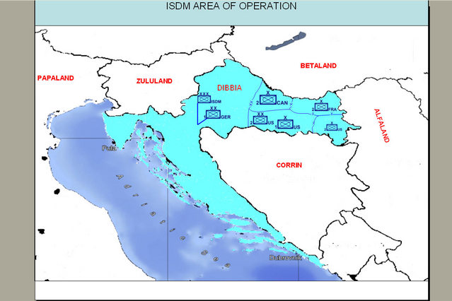 Cvičná mapa pro cvičení BLACK BEAR 2010