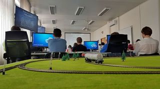 Kybernetický polygon se cvičnou vlakovou dráhou