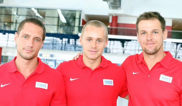 Do soutěže oštěpu se zapojila i trojice dukláků - Vítězslav Veselý, Jakub Vadlejch a Petr Frydrych.