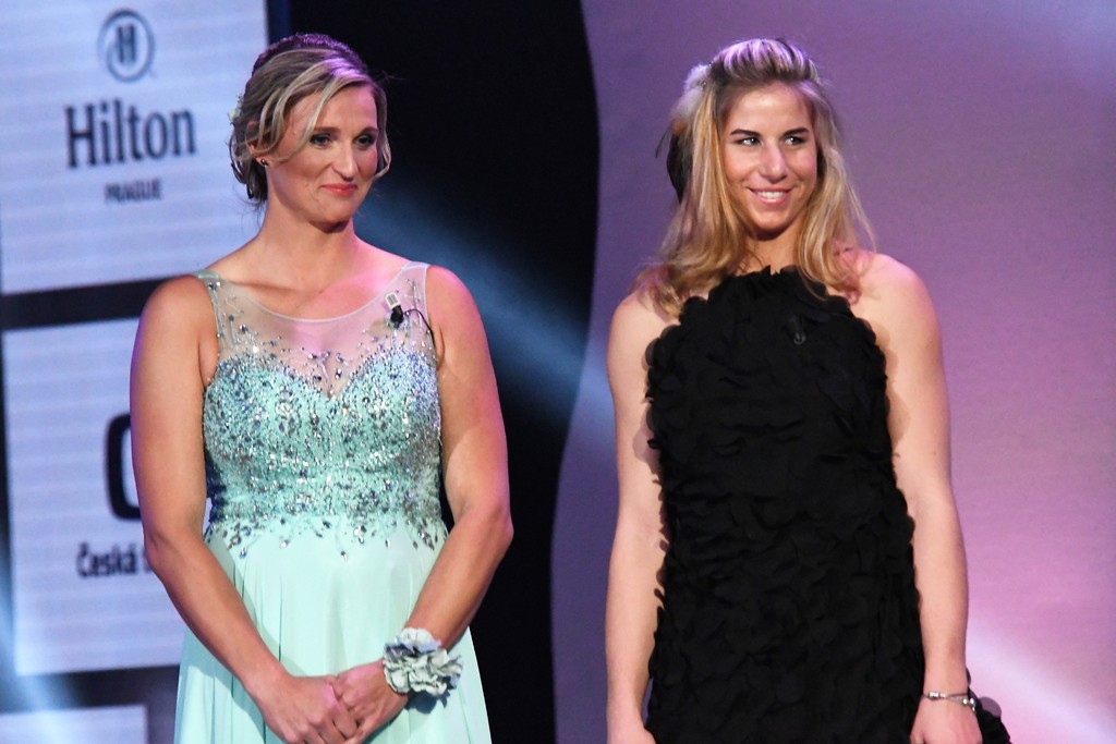 Druhá a pátá nejlepší žena - Barbora Špotáková a Ester Ledecká
