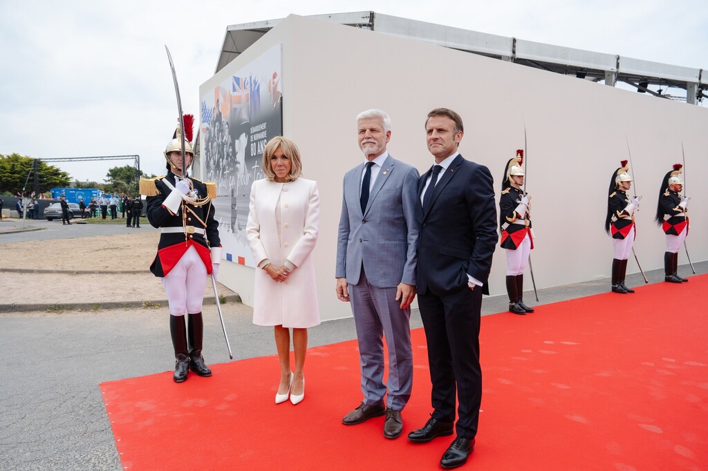 Oslav 80. výročí vylodění v Normandii se zúčastnil také prezident Petr Pavel