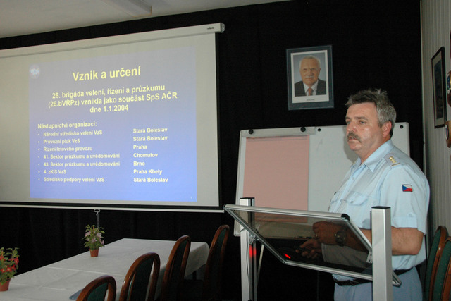 Velitel 26. brigády velení, řízení a průzkumu, plukovník Zdeněk Postulka