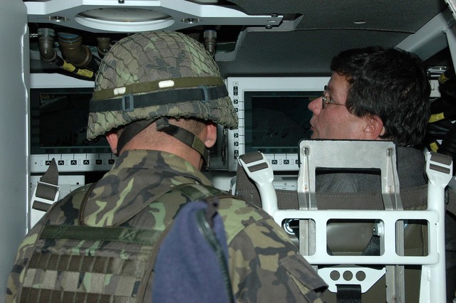 V transportéru Pandur