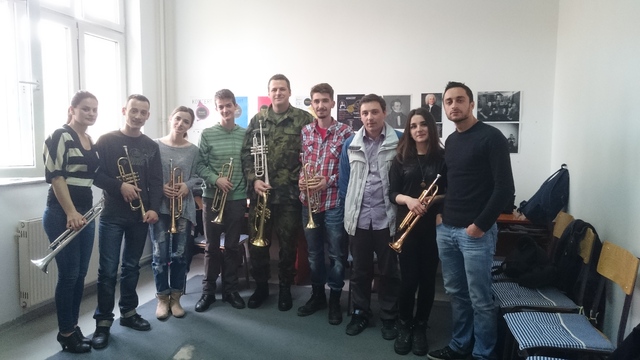 Britská armáda zapojila do svých aktivit české vojenské hudebníky (2)