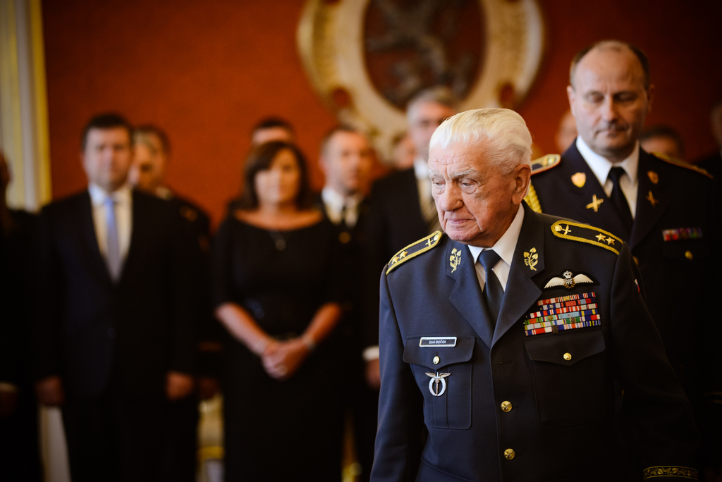 Hodnost armádního generála ve výslužbě získal poslední žijící československý stíhací pilot z druhé světové války Emil Boček