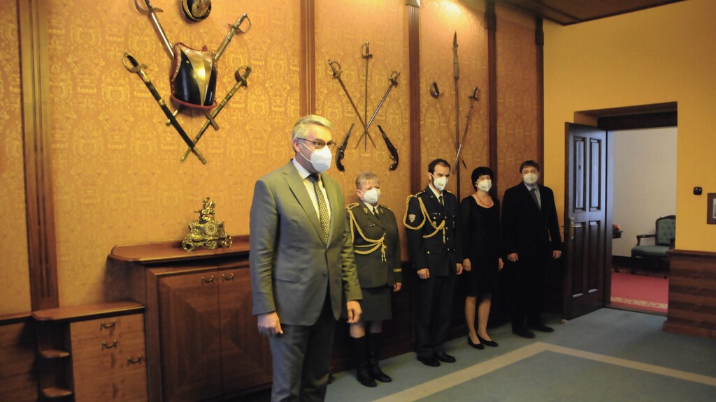 Ministr obrany Lubomír Metnar během projevu