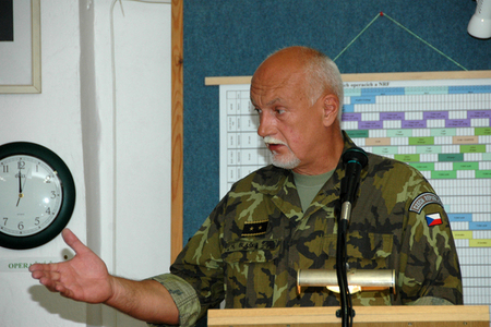 Velitel společných sil generálmajor Hynek Blaško