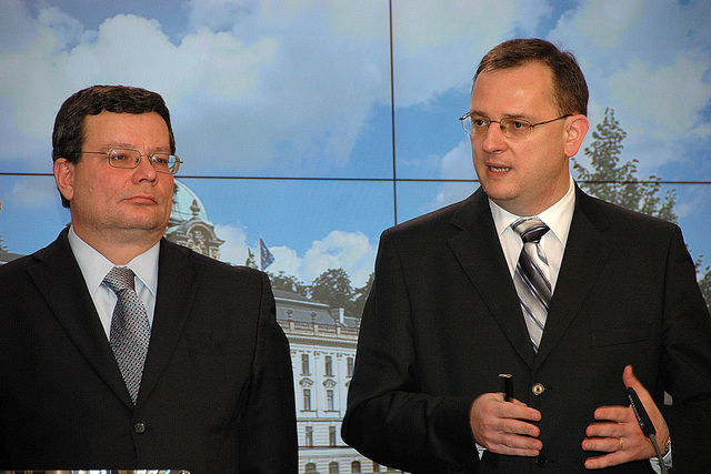 Alexandr Vondra a Petr Nečas