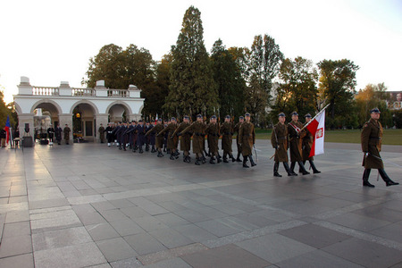 Ceremoniál položení věnce u hrobu Neznámého vojína 4