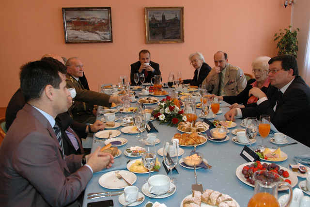 Ze snídaně s veterány