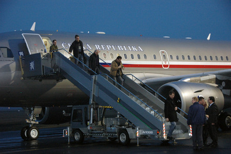 People thank for evacuation from Japan