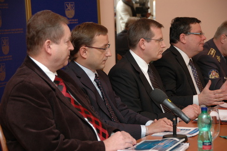 Zleva: Libor Karásek, Rudolf Blažek, Jiří Šedivý, Alexandr Vondra