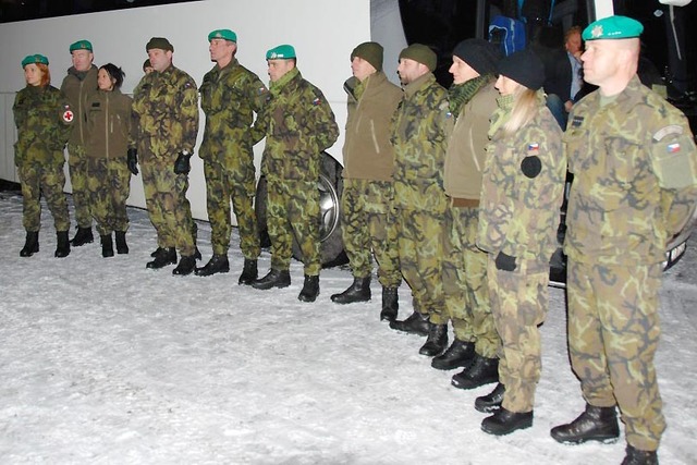 Zdravotnický tým před odjezdem do Slovinska