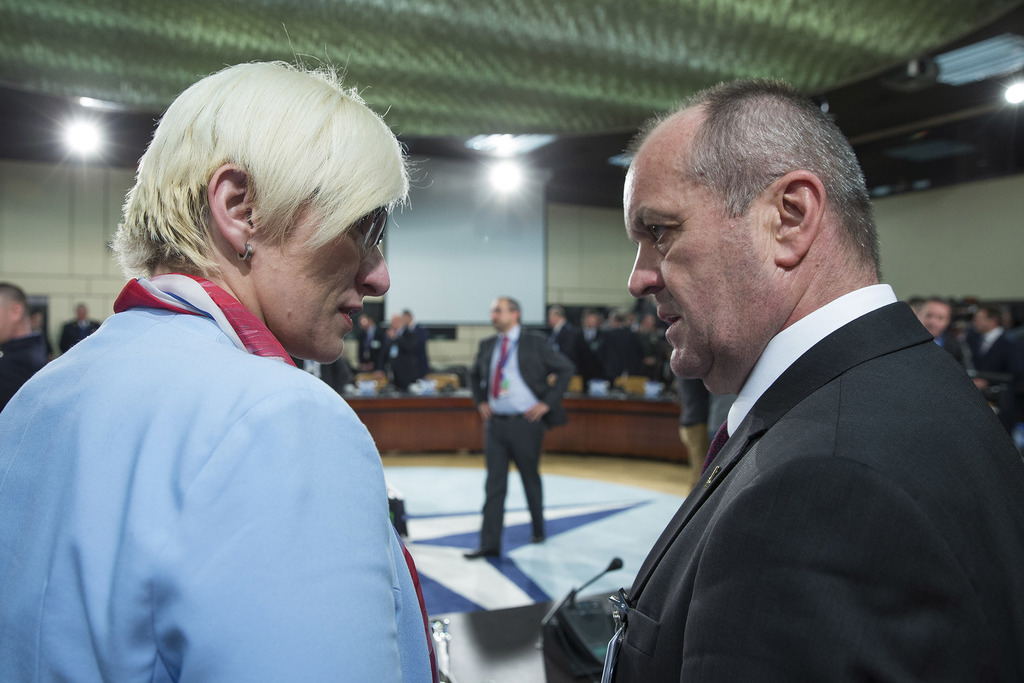 Karla Šlechtová a její slovenský protějšek Peter Gajdoš