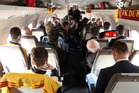 Z natáčení uvnitř An-24