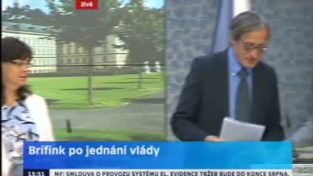 Brífink po jednání vlády